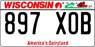 WI license plate 897XOB