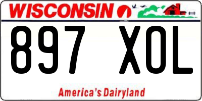 WI license plate 897XOL