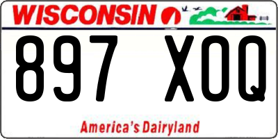 WI license plate 897XOQ