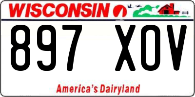 WI license plate 897XOV