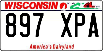 WI license plate 897XPA