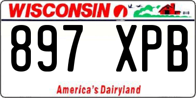 WI license plate 897XPB