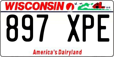 WI license plate 897XPE