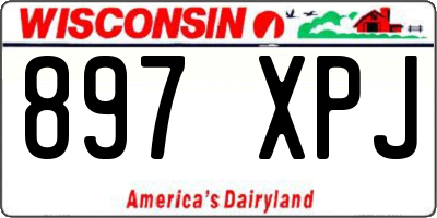 WI license plate 897XPJ