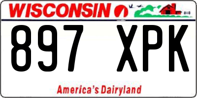 WI license plate 897XPK