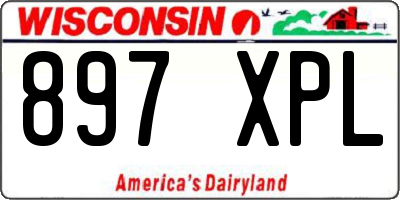 WI license plate 897XPL