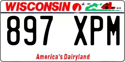 WI license plate 897XPM