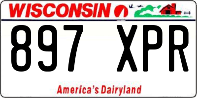WI license plate 897XPR