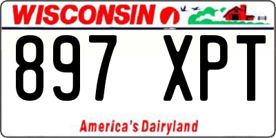 WI license plate 897XPT