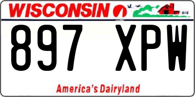 WI license plate 897XPW