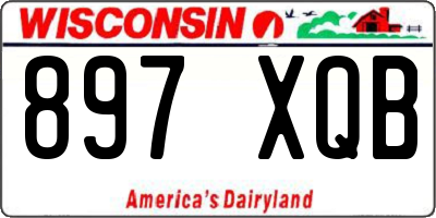 WI license plate 897XQB