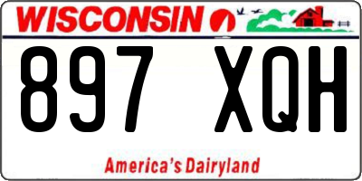 WI license plate 897XQH