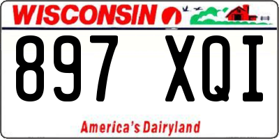 WI license plate 897XQI