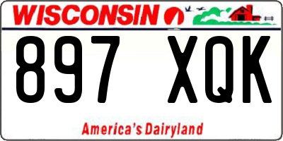 WI license plate 897XQK