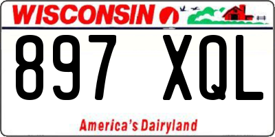 WI license plate 897XQL