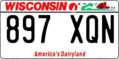 WI license plate 897XQN