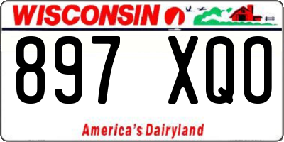 WI license plate 897XQO
