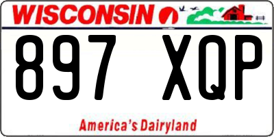WI license plate 897XQP