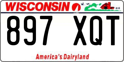 WI license plate 897XQT