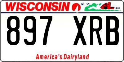 WI license plate 897XRB