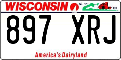 WI license plate 897XRJ