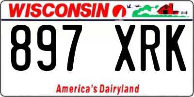 WI license plate 897XRK