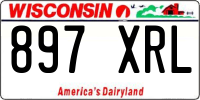 WI license plate 897XRL