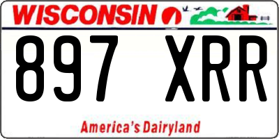 WI license plate 897XRR