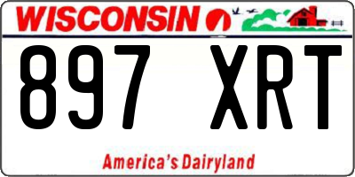 WI license plate 897XRT