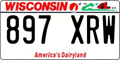 WI license plate 897XRW