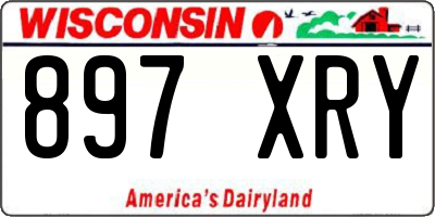 WI license plate 897XRY