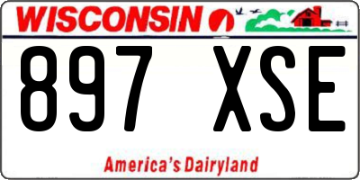 WI license plate 897XSE