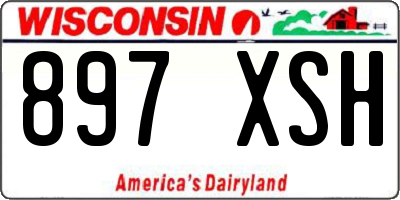 WI license plate 897XSH