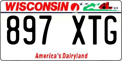 WI license plate 897XTG