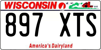 WI license plate 897XTS