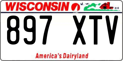 WI license plate 897XTV