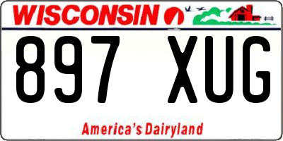 WI license plate 897XUG