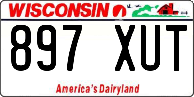 WI license plate 897XUT