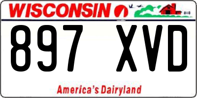 WI license plate 897XVD