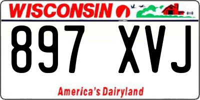 WI license plate 897XVJ
