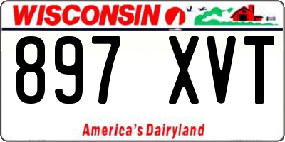 WI license plate 897XVT