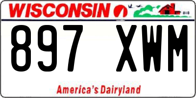 WI license plate 897XWM