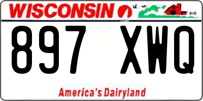 WI license plate 897XWQ