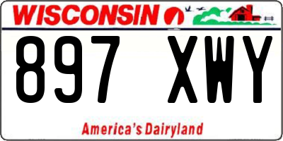 WI license plate 897XWY