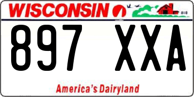 WI license plate 897XXA