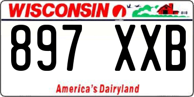 WI license plate 897XXB