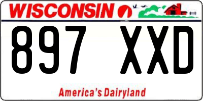 WI license plate 897XXD