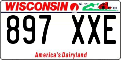 WI license plate 897XXE