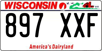 WI license plate 897XXF