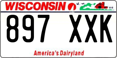 WI license plate 897XXK